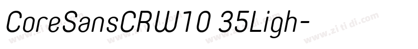 CoreSansCRW10 35Ligh字体转换